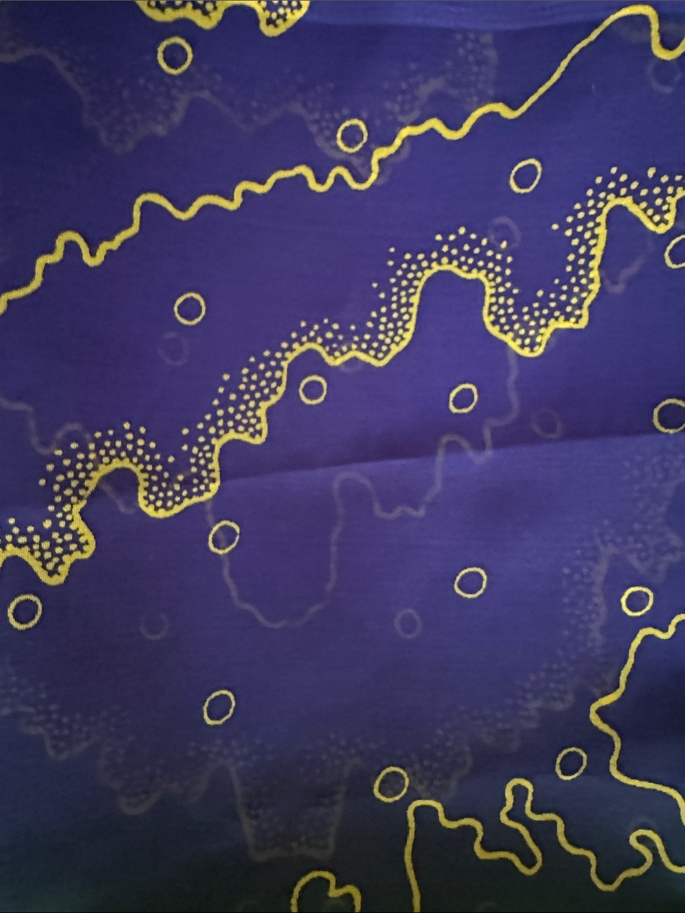 Fish Patterned Scarf - Picture 4 of 4